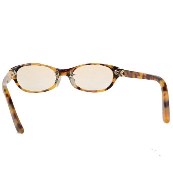 CARTIER Logos Trinity Glasses Eye Wear Plastic Gold Brown France 02YG890 - Picture 3 of 12
